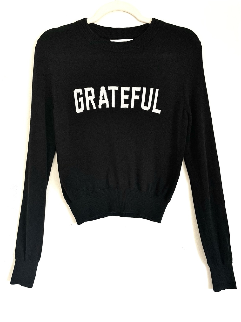 Spirtual Gangster Black Grateful Nikki Sweater S EUC Minimalist Street Style - Picture 2 of 12